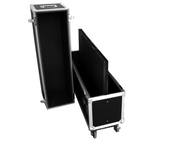 Flight Case per monitor 84" con vano per carrello PFCUB