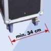 Flight Case per monitor 84" con vano per carrello PFCUB - immagine 2