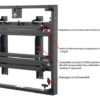 Struttura 1 x 3 Modulare primo monitor h 145 - max 55 in orizzontale - immagine 3