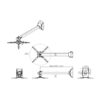 Vpr ottica ultracorta - Supporto telescopico 10/ 60 cm - immagine 3