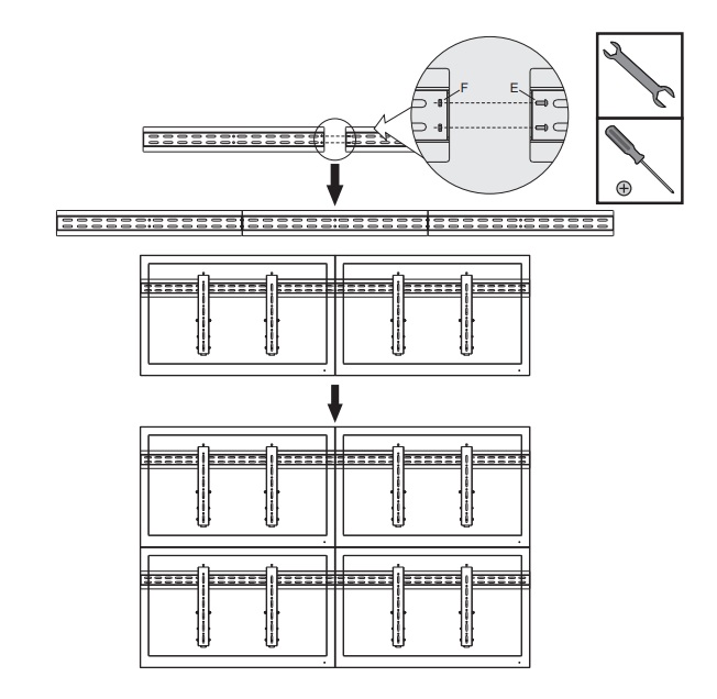 Staffa EconomyPush vesa 600x400 con sistema a binario - immagine 7