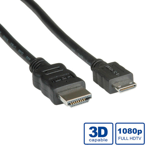 2 mt - Cavo Standard HDMI/ MiniHDMI c/ethernet