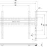 Staffa fissa vesa 600x400 per monitor stretch 88" HORIZ. - immagine 2