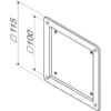 x Adattatore vesa da 75x75 a 100x100 - immagine 2