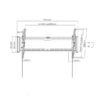 Staffa Economy Inclinabile 800x400 - Black - immagine 2