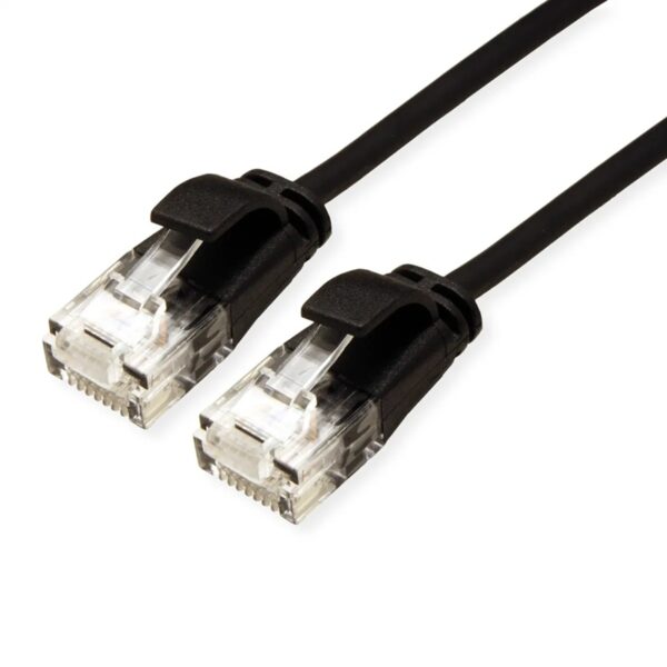 Cavo SLIM per Data Center UTP Cat.6a. LSOH - Black. 2m