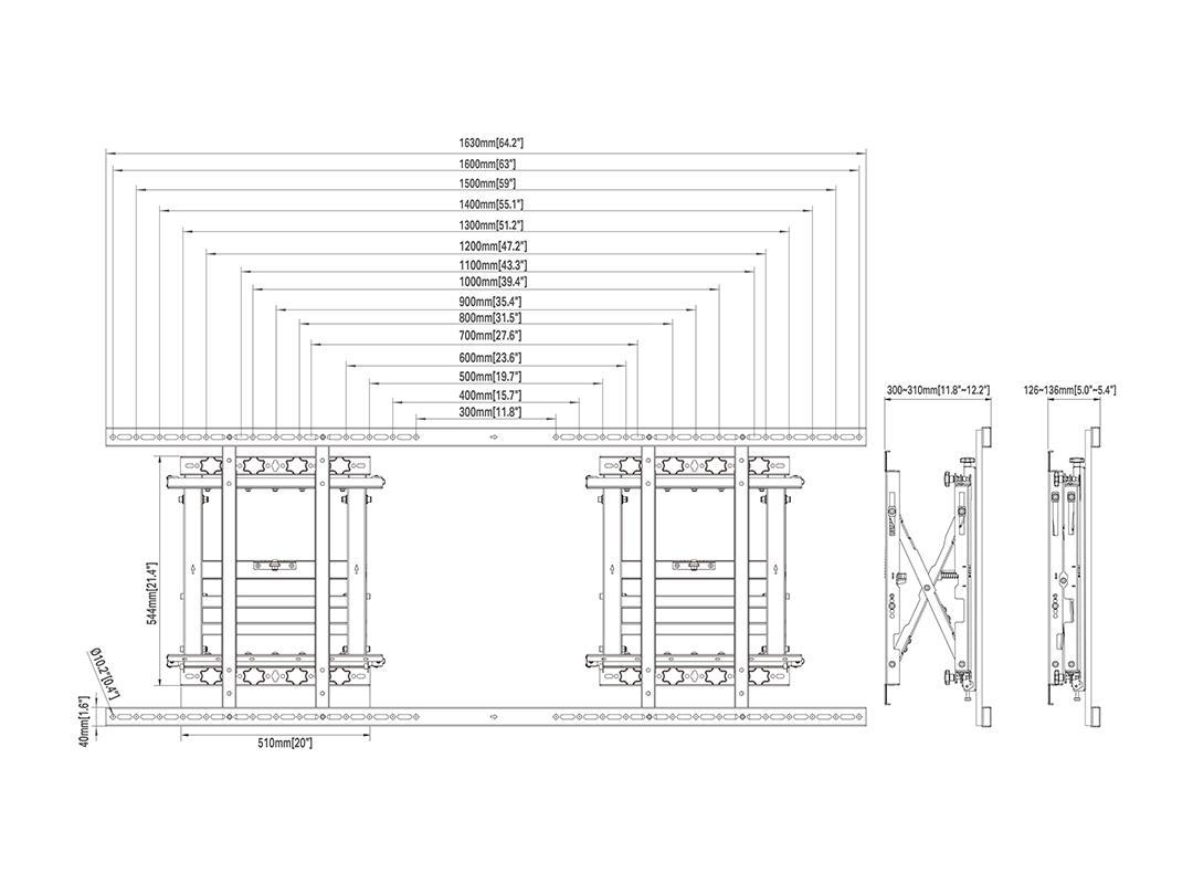 Wall Mount Push 1600x600 - immagine 4