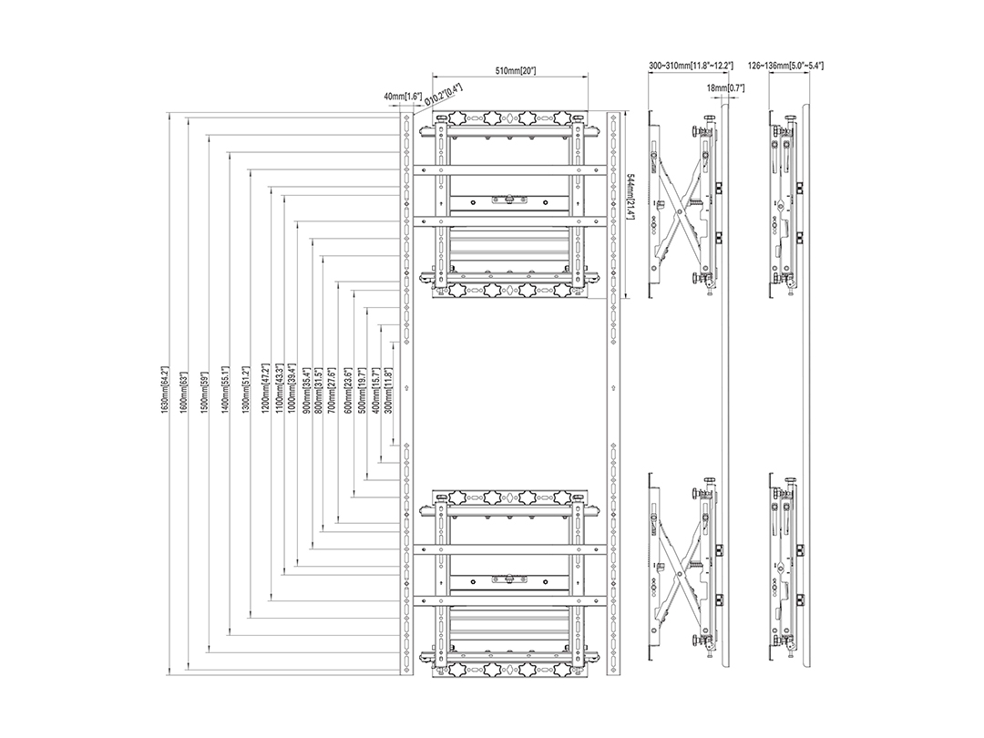 Wall Mount Push 1600x600 - immagine 5