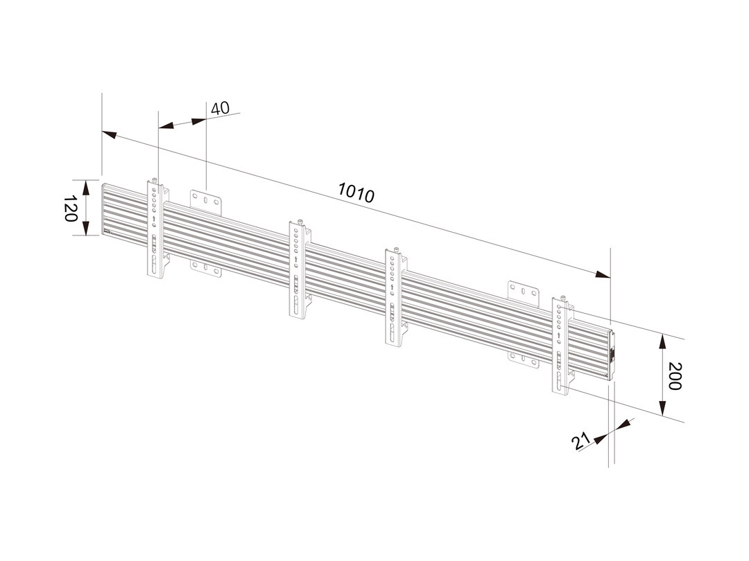 Kit Menuboard a parete 1x2 - Pro Series - immagine 3